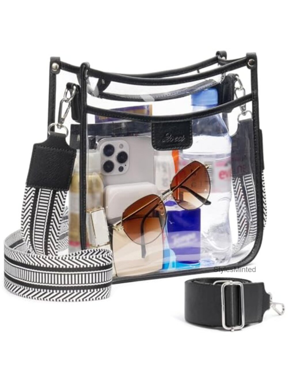 Clear Stadium Approved Crossbody Bag with 2 Straps